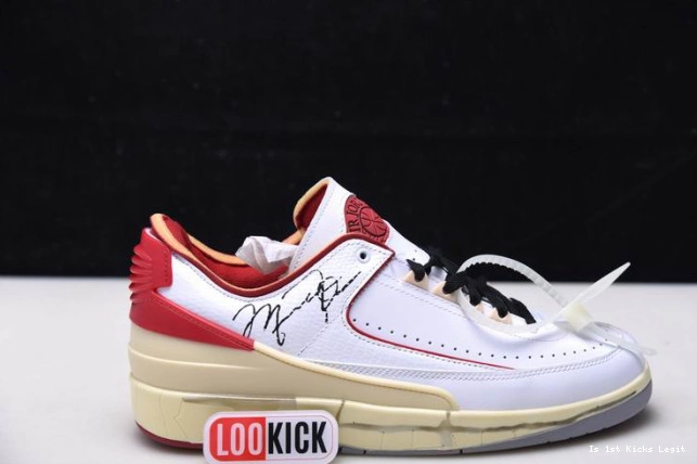 Off-White Low White Red Jordan Retro 2 DJ4375-106 SP 0805